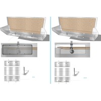 lavabo de chirurgien | acier inoxydable | D 520 x H 830 mm