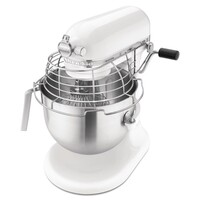 KitchenAid professionele staande mixer wit 6,9 liter met direct-drive motor en accessoirehub