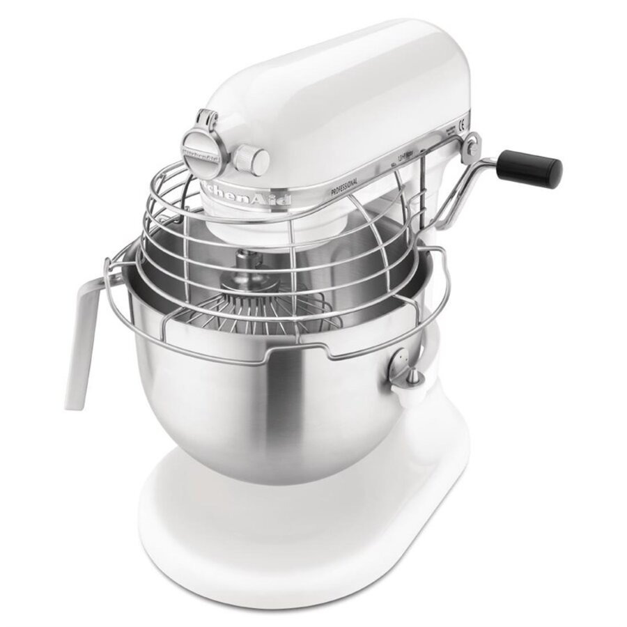 KitchenAid professional stand mixer white 6.9 liters with direct-drive motor and accessory hub
