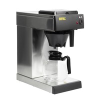 Koffiezetapparaat met glazen kan 2 liter | 85°C tot 98°C | 46(h) x 21,5(b) x 40(d)cm