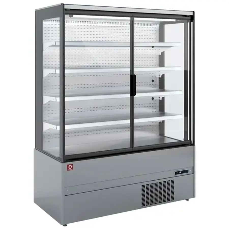Wandkühlung | Statisch + Ventilator | Edelstahl/Grau | -1 °C/+5 °C | 866 x 665 x 1920 mm