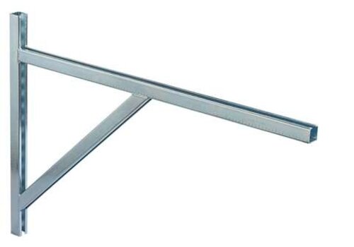  HorecaTraders Wall bracket galvanized | galvanized steel | 250kg+250kg load capacity | 1m 