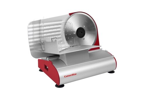  Caterlite vleessnijmachine | 230V | 19cm mes | 27,5(h) x 37,5(b) x 25,5(d)cm 