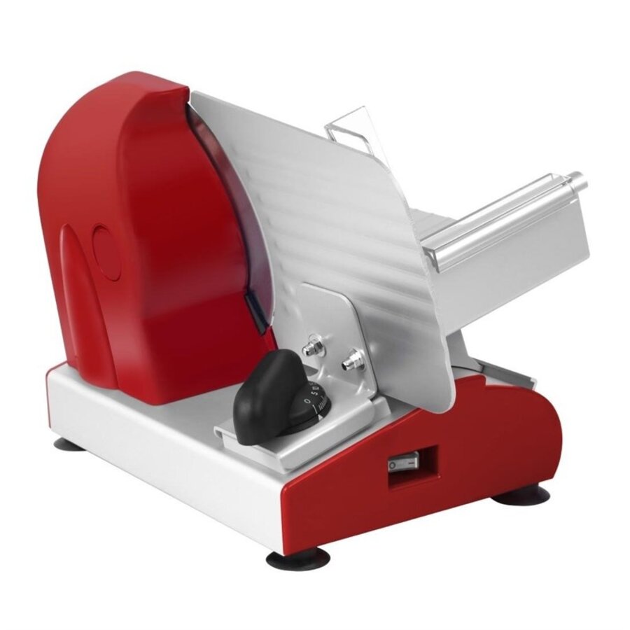 Trancheuse à viande Caterlite 19 cm avec lames en acier inoxydable et épaisseur de coupe réglable