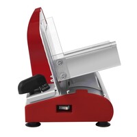 Caterlite Fleischschneidemaschine 19 cm mit Edelstahlklingen und einstellbarer Schnittstärke