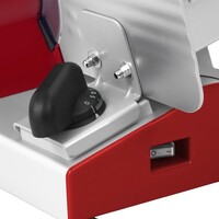 Caterlite Fleischschneidemaschine 19 cm mit Edelstahlklingen und einstellbarer Schnittstärke