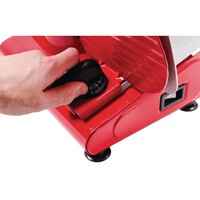 Caterlite meat slicer 19cm with stainless steel blades and adjustable slicing thickness