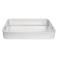 Vogue extra deep aluminium roasting pan 61cm with integrated handles