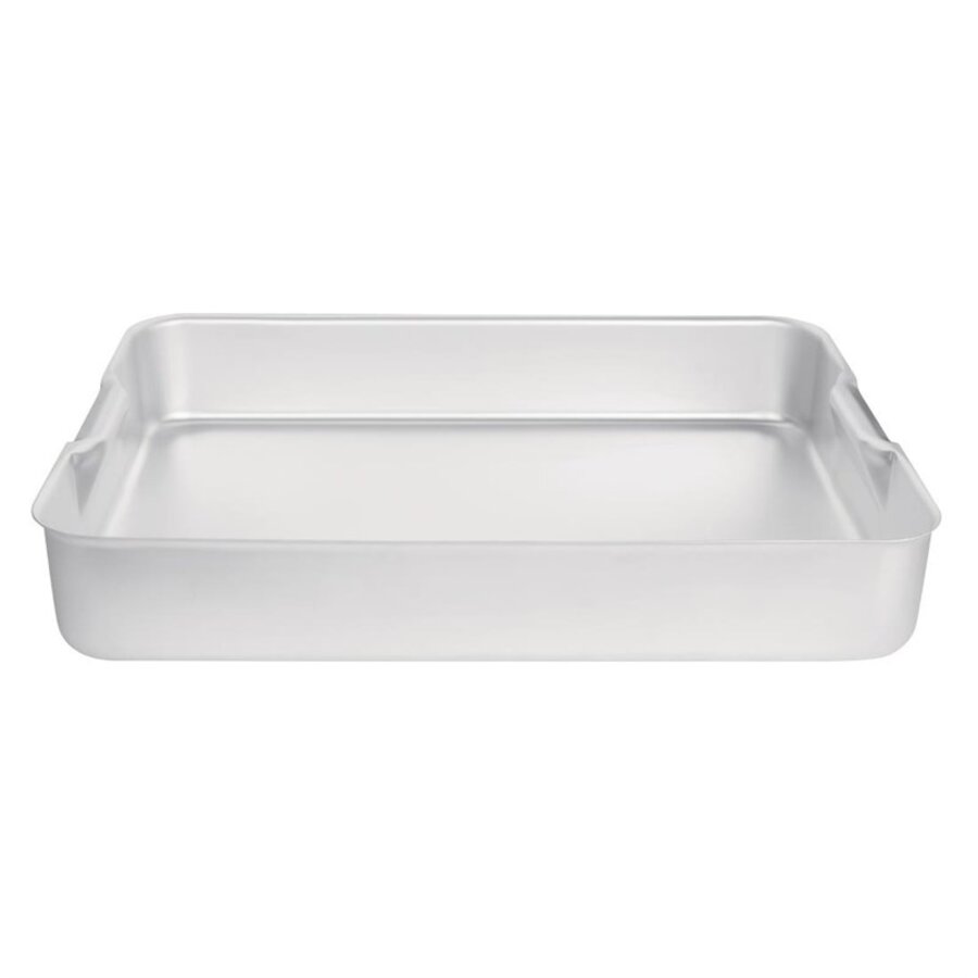 Plat à rôtir extra profond Vogue en aluminium de 61 cm avec poignées intégrées