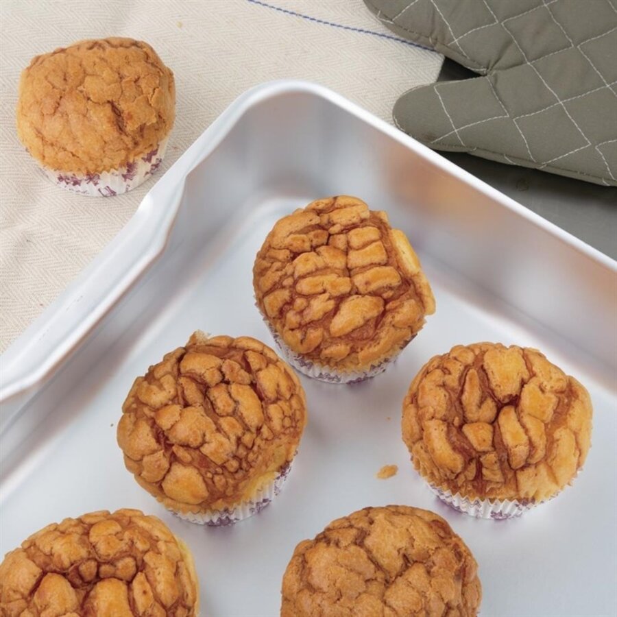 Plat à rôtir extra profond Vogue en aluminium de 61 cm avec poignées intégrées