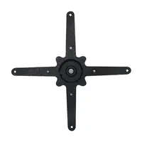 Verchromtes rundes Tischbein – 72 cm hoch – verstellbare Füße – für den Innenbereich