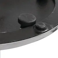 Ronde Tafelpoot Verchroomd - 72cm Hoog - Verstelbare Voeten - Binnengebruik