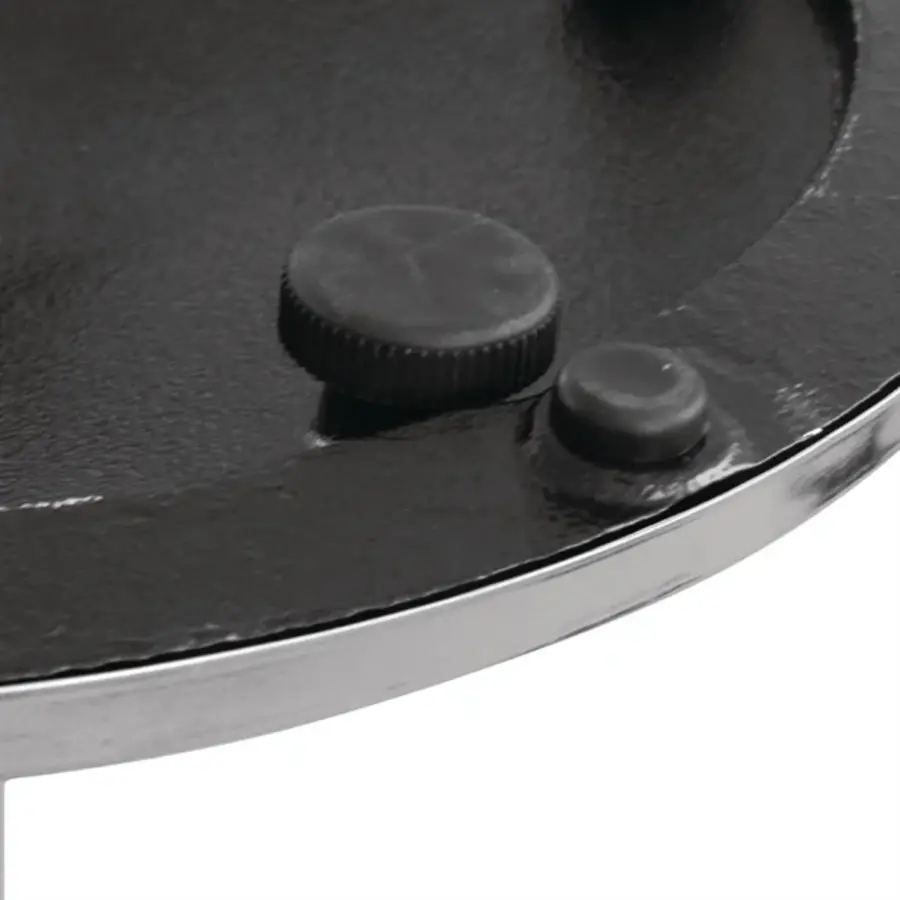 Chrome-Plated Round Table Leg - 72cm High - Adjustable Feet - Indoor Use