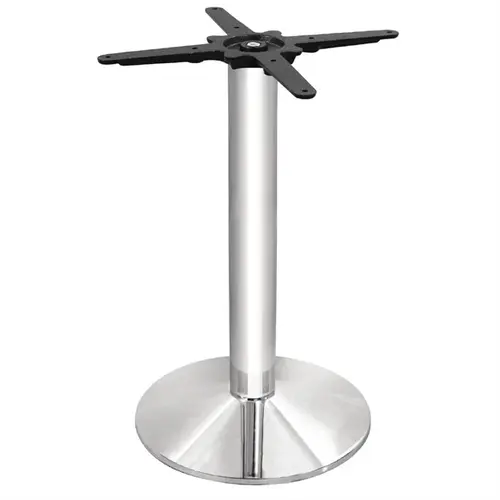  Bolero Ronde Tafelpoot Verchroomd - 72cm Hoog - Verstelbare Voeten - Binnengebruik 