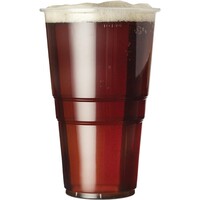 eGreen Einweg-Bierbecher aus Kunststoff, 590 ml, mit Fülllinie – 1000 Stück