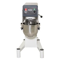Mélangeur planétaire professionnel - 20 litres - 3 vitesses - Blanc - Comprend 3 accessoires