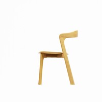 Stackable Wooden Chair | Natural Oak | 53.5 × 55 × 80 cm | 4 Pieces