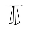 Table haute empilable | Aluminium | Noir | 70×70×110 cm