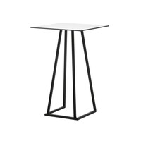 Stackable Standing Table | Aluminum | Black | 70×70×110 cm