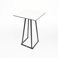 Stapelbare Statafel | Aluminium | Zwart | 70×70×110 cm