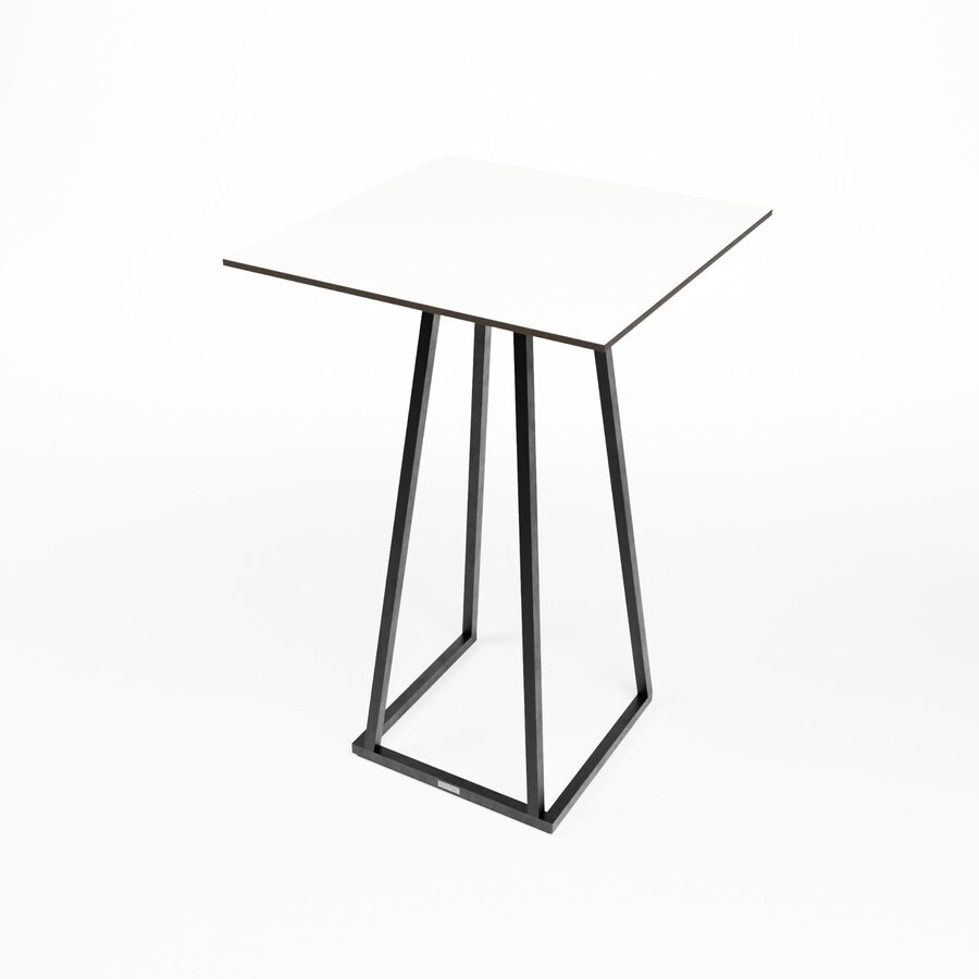 Table haute empilable | Aluminium | Noir | 70×70×110 cm