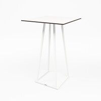 Stapelbarer Stehtisch | Aluminium | Weiß | 70×70×110 cm