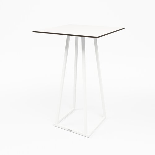  HorecaTraders Stackable Standing Table | Aluminum | White | 70×70×110 cm 
