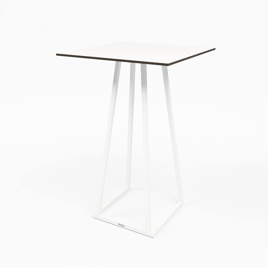 Stapelbare Statafel | Aluminium | Wit | 70×70×110 cm