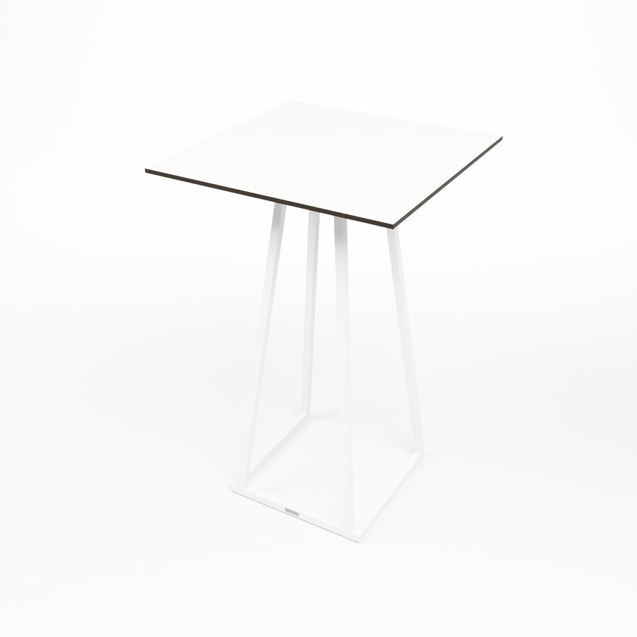 Stapelbare Statafel | Aluminium | Wit | 70×70×110 cm