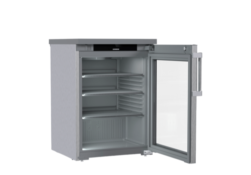  Liebherr RVS Onderbouw Koelkast met Glazen Deur | 127 Liter | -2°C tot +15°C | 60x64,8x85,2 cm 