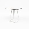 Table de salle à manger empilable | Aluminium | Blanc | 70 x 70 x 74 cm