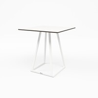 Stapelbare Eettafel | Aluminium  | Wit | 70x70x74 cm