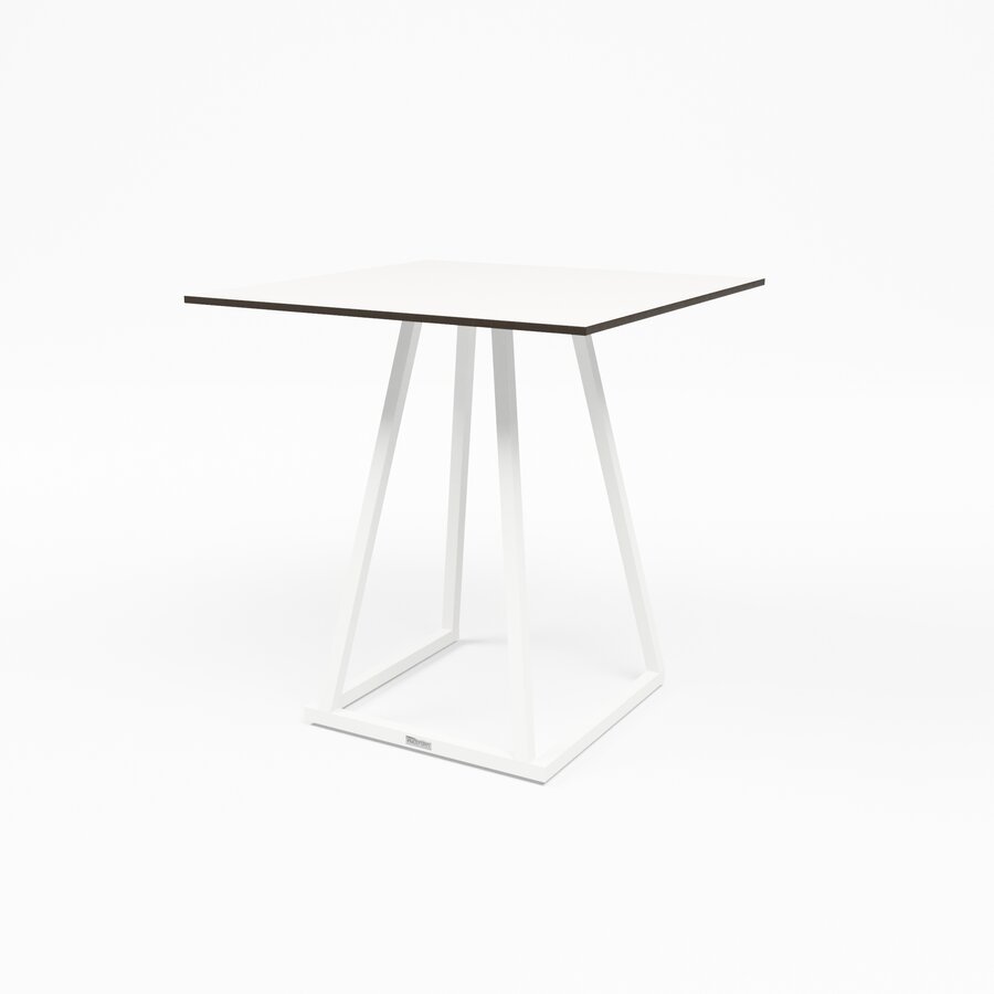 Table de salle à manger empilable | Aluminium | Blanc | 70 x 70 x 74 cm