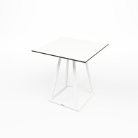 Stapelbare Eettafel | Aluminium  | Wit | 70x70x74 cm