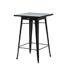 HorecaTraders Stackable Standing Table | Black Frame | 70x70×110 cm