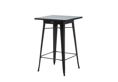  HorecaTraders Stapelbare Statafel | Zwart Frame | 70x70×110 cm 
