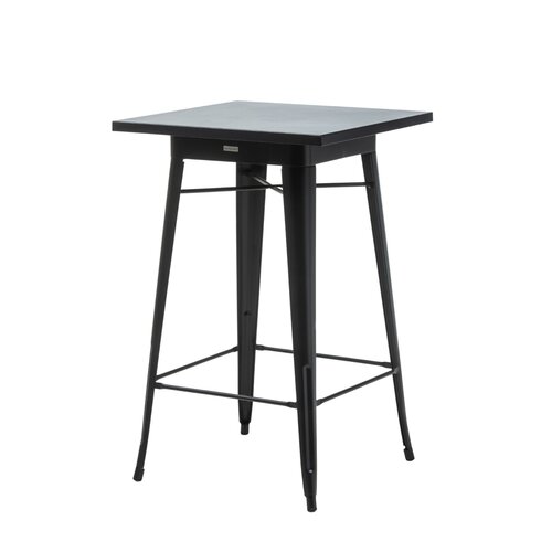  HorecaTraders Stackable Standing Table | Black Frame | 70x70×110 cm 