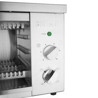 Elektrischer Salamandergrill aus Edelstahl (230 V) mit Timer und 3 Rostpositionen