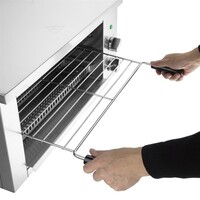 Elektrischer Salamandergrill aus Edelstahl (230 V) mit Timer und 3 Rostpositionen
