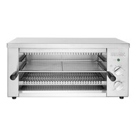 Elektrischer Salamandergrill aus Edelstahl (230 V) mit Timer und 3 Rostpositionen