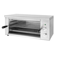 Elektrischer Salamandergrill aus Edelstahl (230 V) mit Timer und 3 Rostpositionen