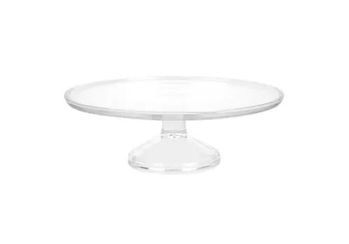  HorecaTraders Présentoir à gâteaux en verre avec rebord surélevé | 
