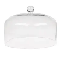 Glazen taartstolp  met knop | 20(h) x 28,5(Ø)cm