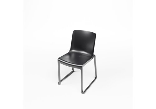  HorecaTraders Chaise empilable Kasar de HorecaTraders | Polypropylène | Noir | Lot de 4 