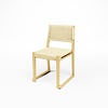 HorecaTraders Chaises empilables pour l'accueil | Chêne naturel | 50 x 50 x 84 cm | Lot de 4