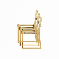Chaises empilables pour l'accueil | Chêne naturel | 50 x 50 x 84 cm | Lot de 4