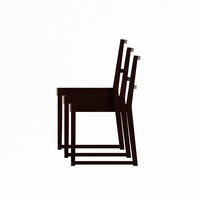 Stackable Hospitality Chair | Walnut | 50x50x84 cm | Set of 4