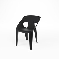 Stapelbare Horeca Stoelen Zwart | Polypropyleen | Set van 4 | Binnen & Buiten