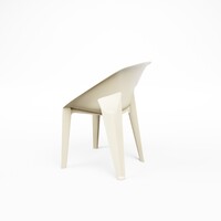 Chaises empilables blanches pour l'hôtellerie | Polypropylène | Lot de 4 | Intérieur et extérieur