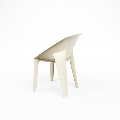  HorecaTraders Stackable Hospitality Chairs White | Polypropylene | Set of 4 | Indoor & Outdoor 